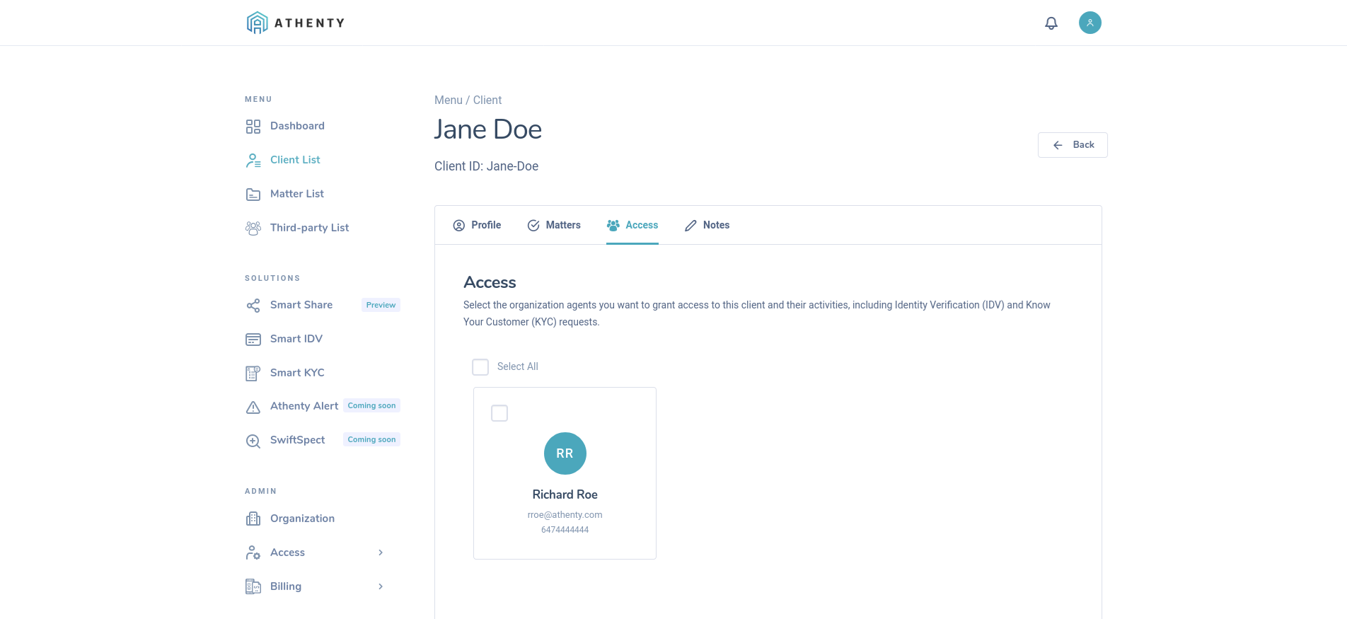 Client Access