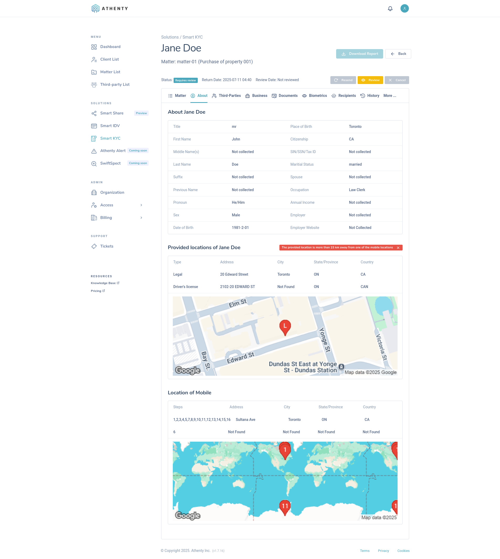 KYC About Person