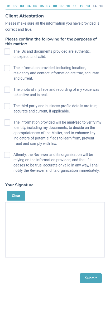 KYC Mobile Terms